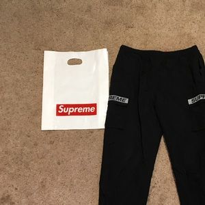 Reflective Cargo Tape Track Pants